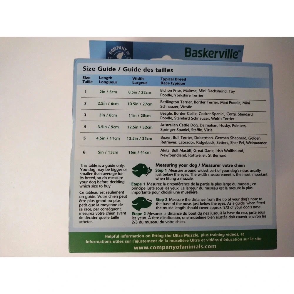 BASKERVILLE BLACK ULTRA MUZZLE FOR DOGS SIZE 4 PERMITS PANTING & DRINKING EUC